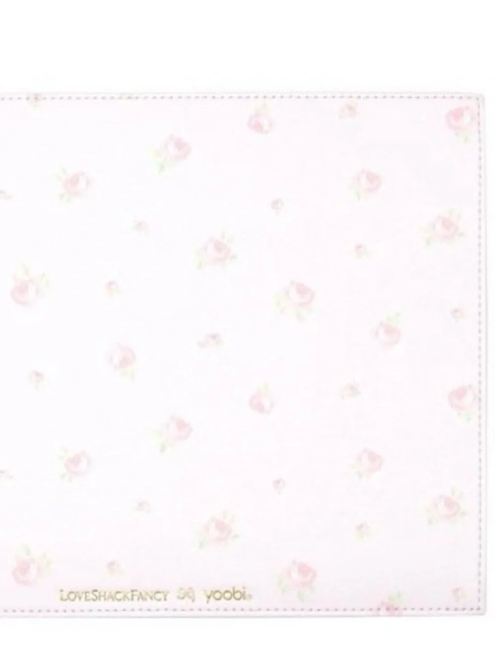 LoveShackFancy Pink Floral Mouse Pad with Rose Print